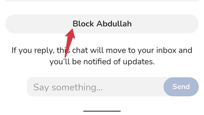 Decline Message Requests and Block in Clubhouse