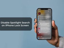 Disable Spotlight Search on iPhone Lock Screen