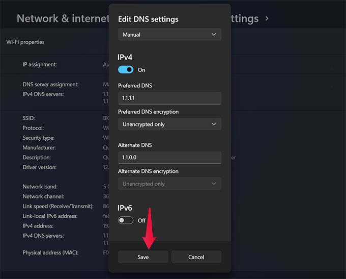 How to Change DNS Settings on Windows 11 PC - 5