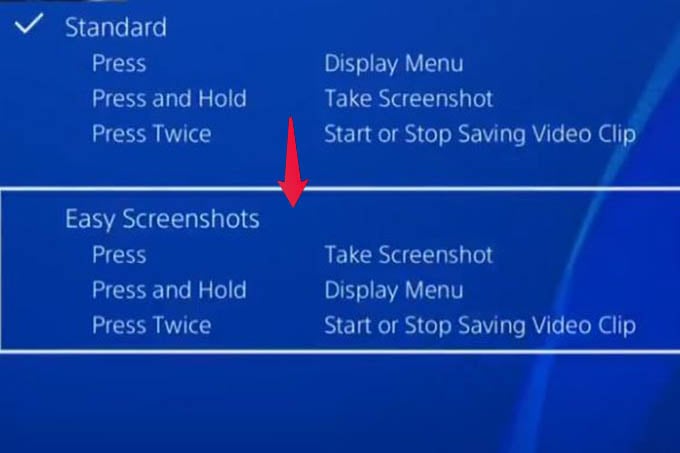 Enable Easy Screenshots on PS4