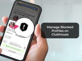 Manage Blocked Profiles on Clubhouse