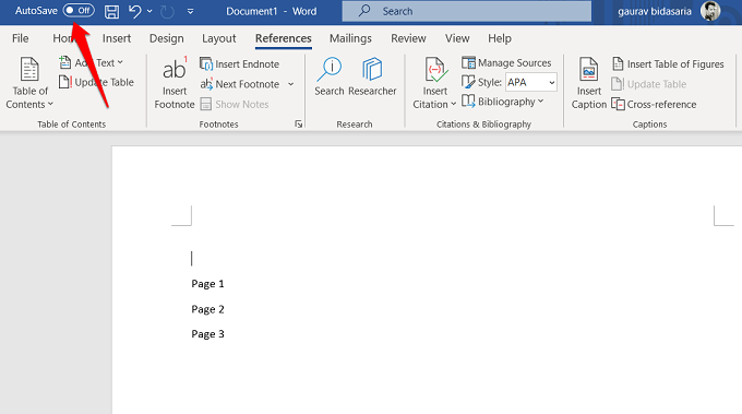 update the bibliography in word 365