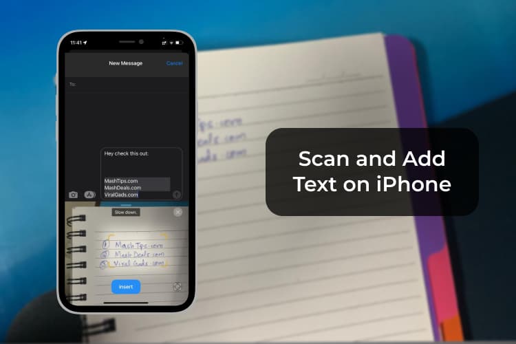 How to Scan and Add Text from Camera on iPhone MashTips