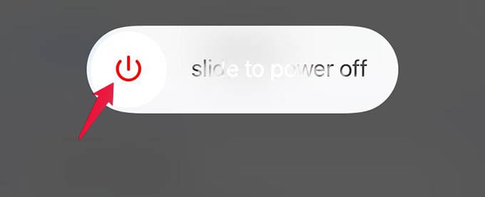 Slide to Power Off Option on iPhone
