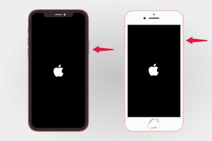 Turn On iPhone By Pressing Side Button