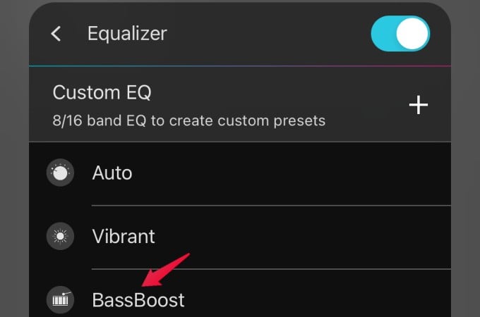 boom app increase bass