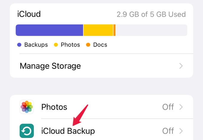 icloud storage settings