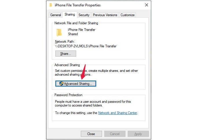 How to AirDrop Between iPhone and Windows PC - 2