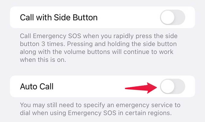 How to Turn off Emergency SOS Automatic Calling on iPhone - 7