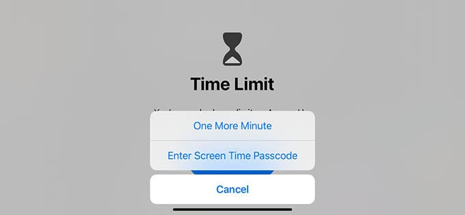 Enter Screen Time Passcode to Unlock App on iPhone