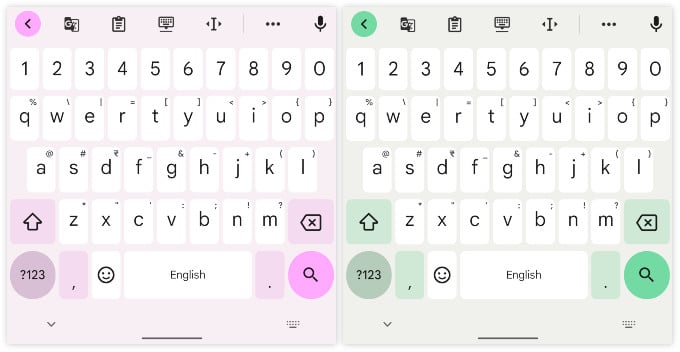 Gboard Dynamic Color Themes