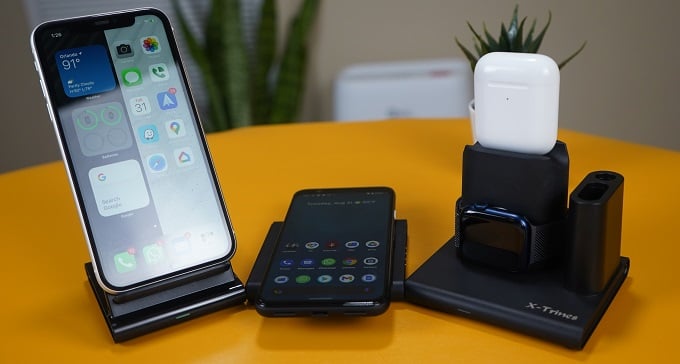 Hands on  Quezqa X Trines 4 in 1 Detachable Wireless Charging Station - 72