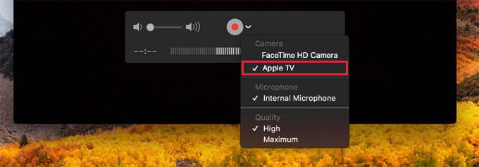 Screenshot or Screenrecord Apple TV Using QuickTime Player on Mac
