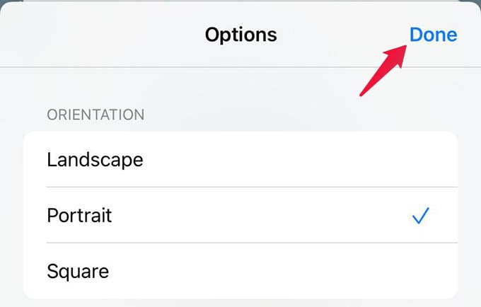 Set Memory Aspect Ratio and Orientation on iPhone Photos