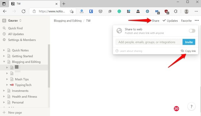 How to Share Notion Page and Manage Permissions - 14