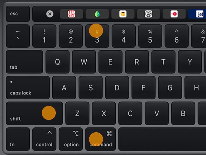 macbook screenshot shortcut key