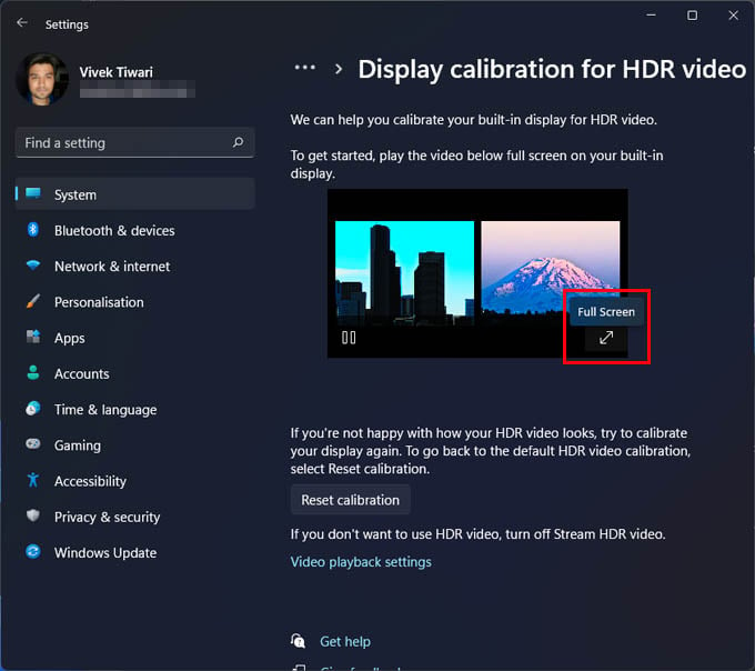 Windows HDR-Kalibrierung