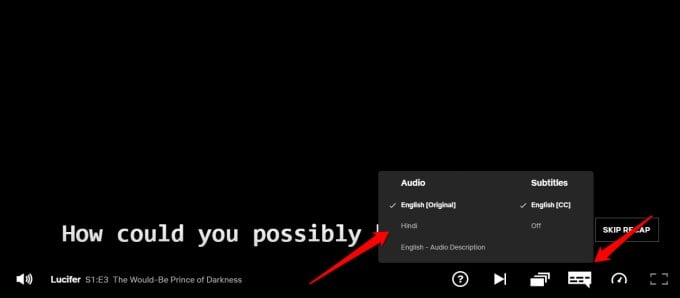 netflix show and movie language option