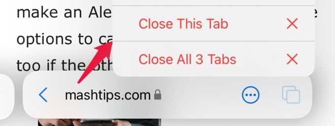 close tabs in tab group safari