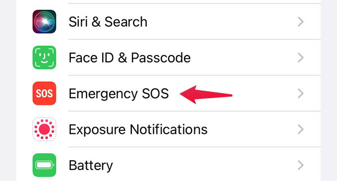 How to Turn off Emergency SOS Automatic Calling on iPhone - 66