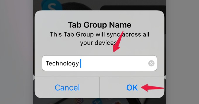 name tab group safari