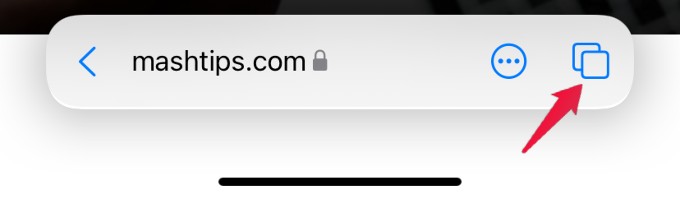 tab button safari