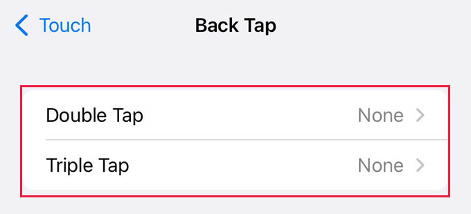 Double Tap or Triple Tap on iPhone