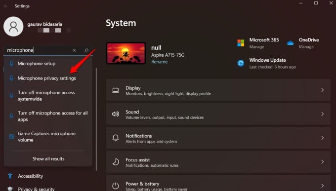 windows microphone privacy settings