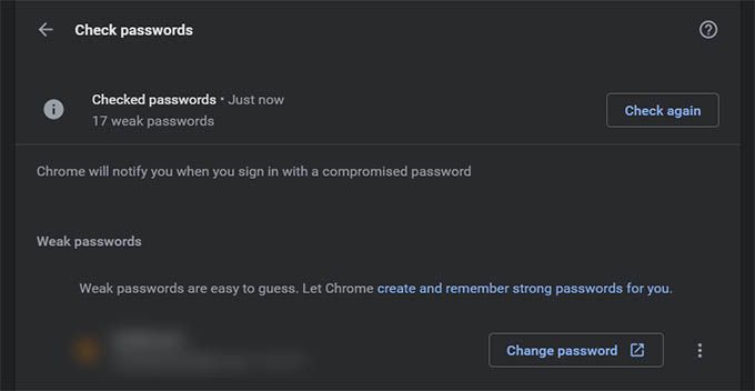 Google Chrome Password Checker