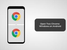 Open Two Chrome Windows on Android