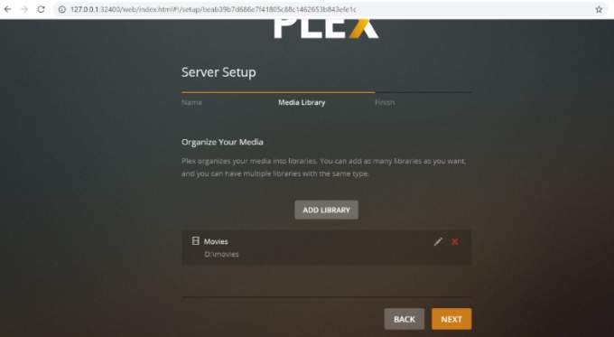 Plex Add Library to Import Folder