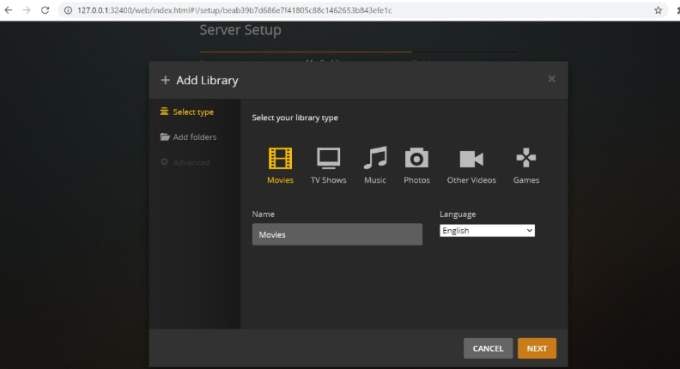 Plex Add Library