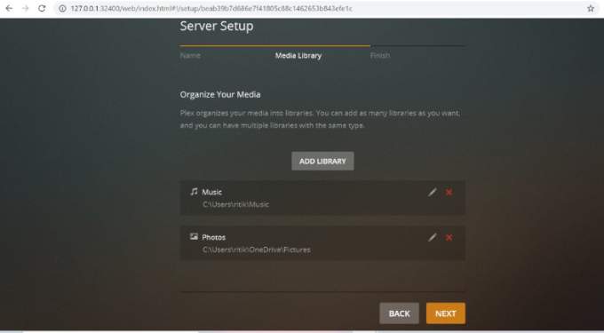 Plex Server Set Up Media Organize