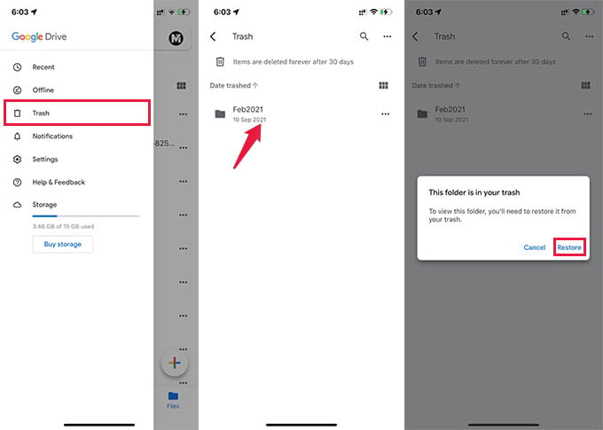 Recover Deleted Files in Google Drive for Android and iPhone