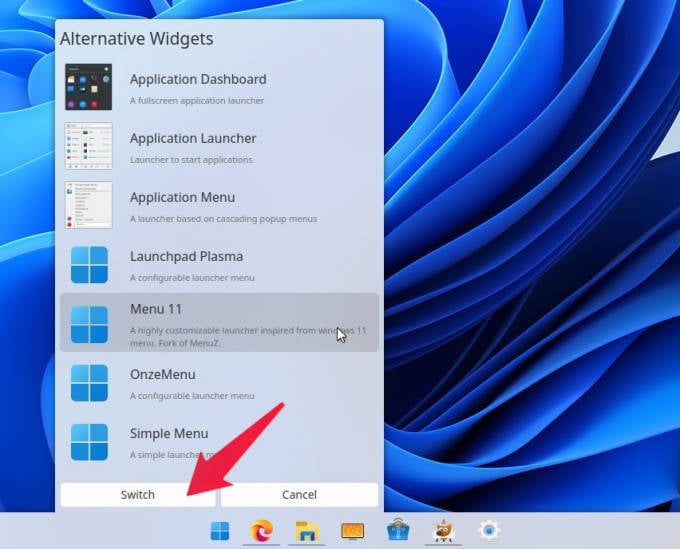 Switch to Windows 11 Start menu on Linux