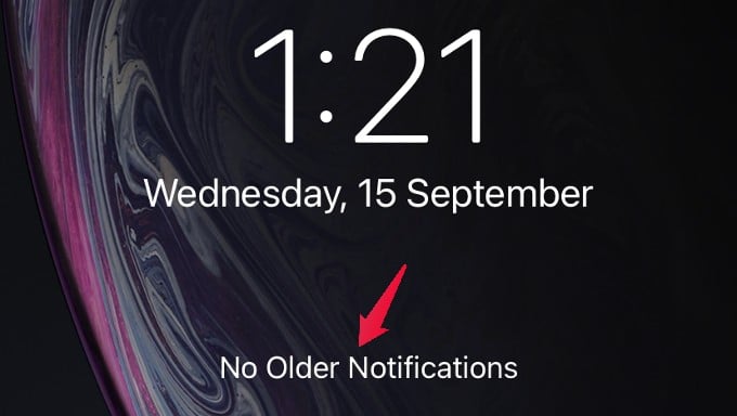 blank notification center