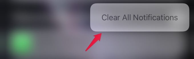 clear notifications summary