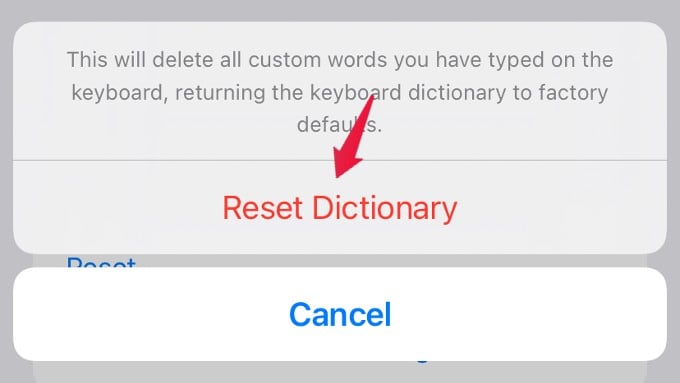 How to Reset iPhone Predictive Text and Keyboard Dictionary - 21