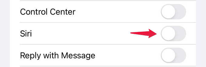 Turn Off Siri from iPhone Lock Screen