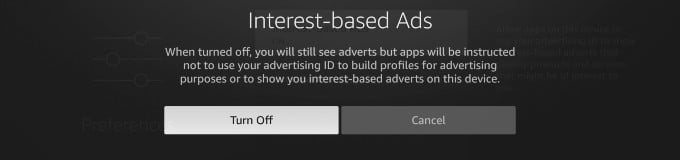 fire tv disable ad tracking