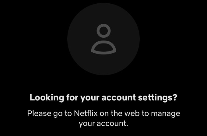 netflix account settings iphone