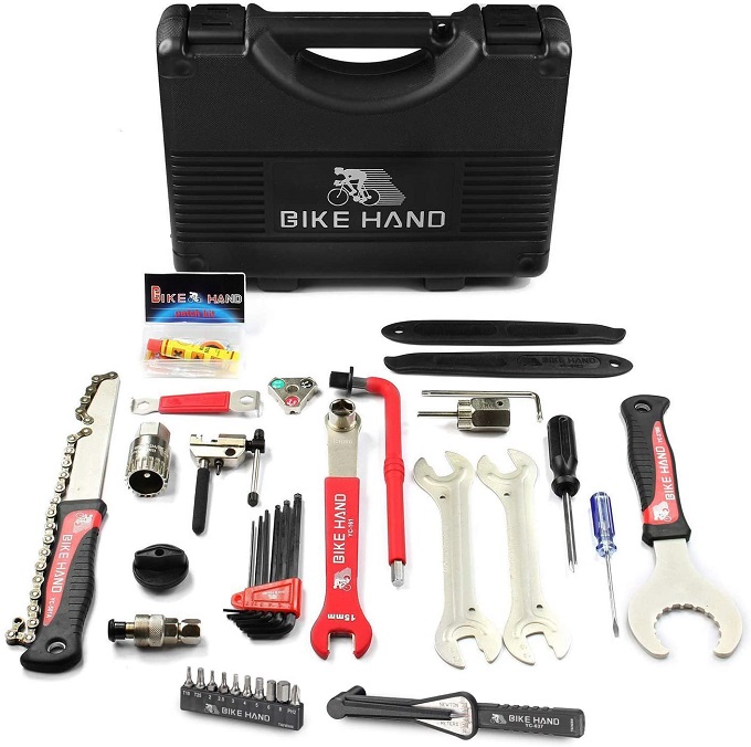 BIKEHAND 17 Piece Bike Bicycle Repair Tool Kit