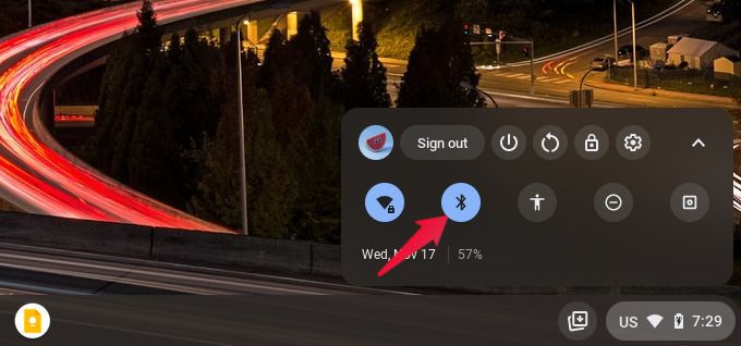 turn off bluetooth to extend battery life on chromebook