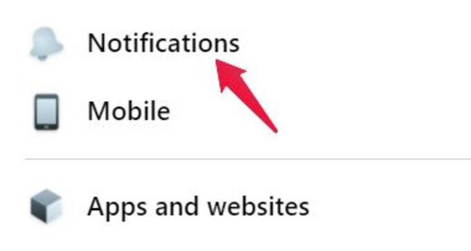 Facebook Notifications Settings on Phone