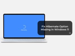 Fix Hibernate Option Missing in Windows 11