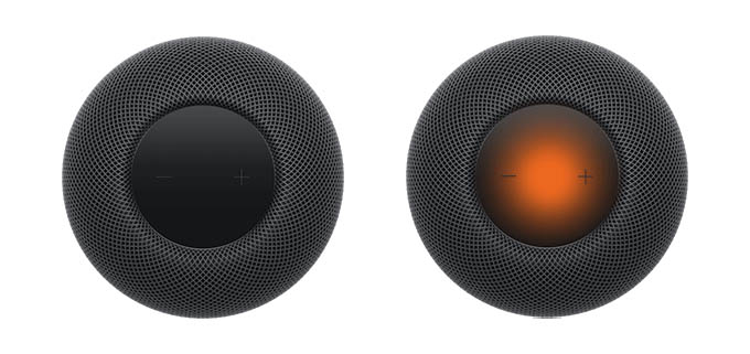 HomePod Mini Orange Pulsing Light