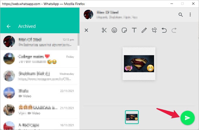 Make personal stickers for WhatsApp