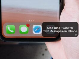 Stop Ding Twice for Text Messages on iPhone