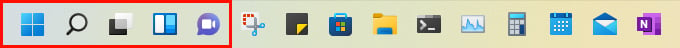 Windows 11 Taskbar items