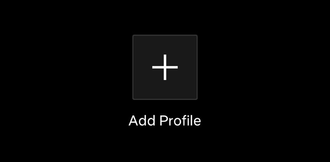 create new profile netflix app